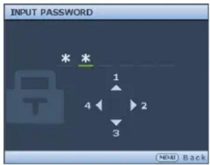 BENQ PU9220+ - Setting a password - 2