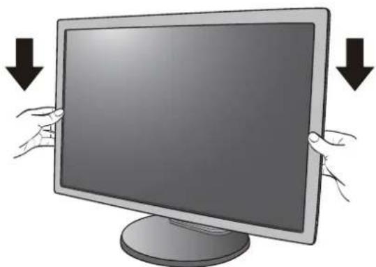 BENQ 9H.L94LA.T8L - Adjusting the monitor height - 1