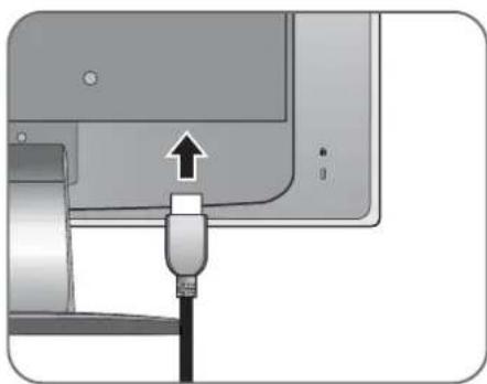 BENQ 9H.L94LA.T8L - Connect the audio cable (for models with speakers). - 3