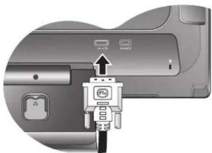 BENQ E902HDP - To Connect the DVI-D Cable - 1