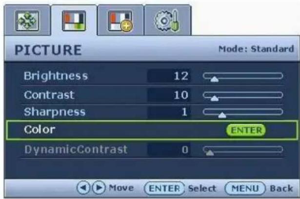BENQ G2222HDA - Picture menu - 1