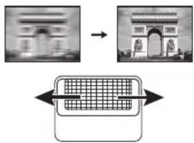 Diagram showing the transformation of an ancient building facade to a traditional Chinese arch, with a grid-patterned rectangular object below.