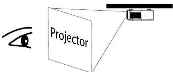 VIVITEK D8010W - ■ Rear projection - ceiling mode - 4