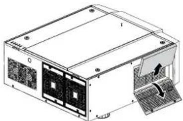 VIVITEK D8010W - TO REPLACE THE FILTER ON THE RIGHT SIDE OF THE PROJECTOR - 2