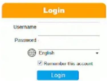 Login Username Password English Remember this account Login