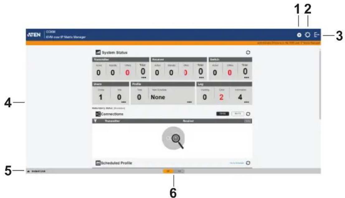 ATEN KE6910ATC - The KVM over IP Matrix Manager Main Page - 1