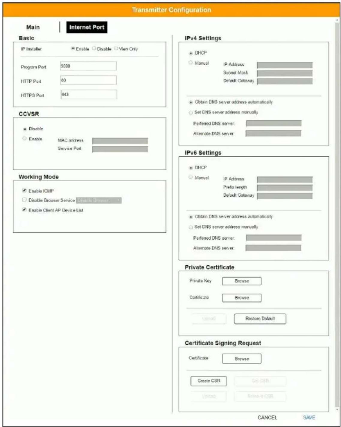 ATEN KE6910ATC - Internet Port (AiT models only) - 1