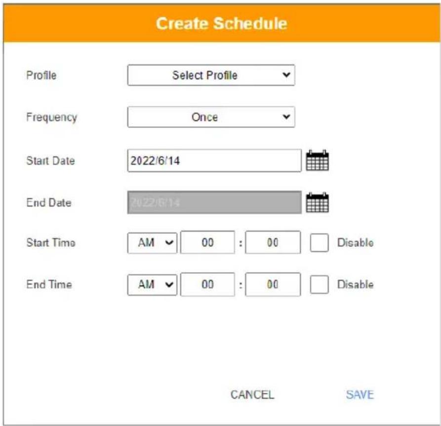 ATEN KE6910ATC - Adding a Schedule - 1