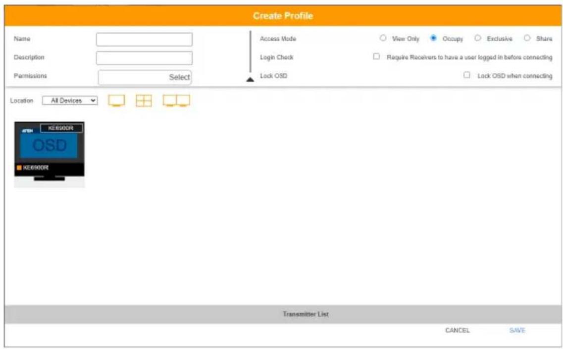 ATEN KE6910ATC - Adding a Profile - 1