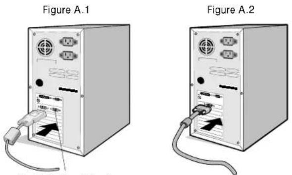 NEC MultiSync 21GS-2MP - Connecting the LCD to Your PC - 1