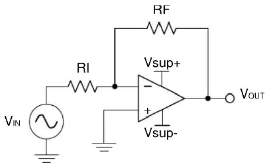 TEXAS INSTRUMENTS TL064BCN - InvertingAmplifierApplication - 1