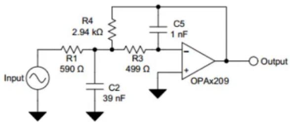 TEXAS INSTRUMENTS OPA209AID - Typical Application - 1