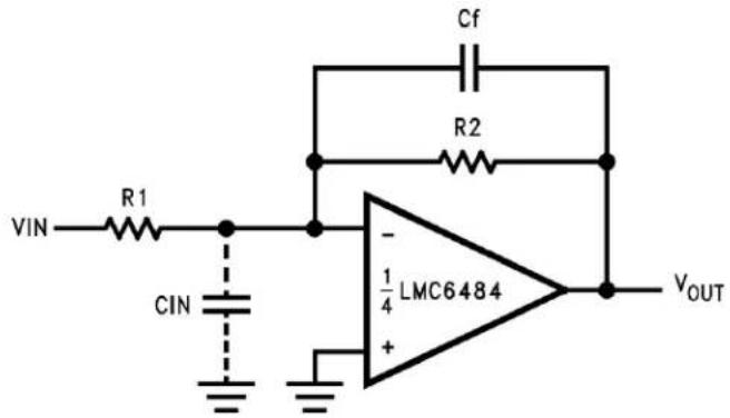 TEXAS INSTRUMENTS LMC6484IM/NOPB - Compensating for Input Capacitance - 1