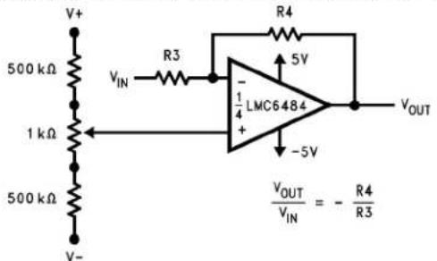 TEXAS INSTRUMENTS LMC6484IM/NOPB - Offset Voltage Adjustment - 1