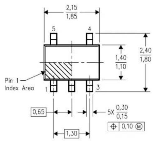 TEXAS INSTRUMENTS SN74AHC1G125DCKT - PLASTIC SMALL-OUTLINE PACKAGE - 1