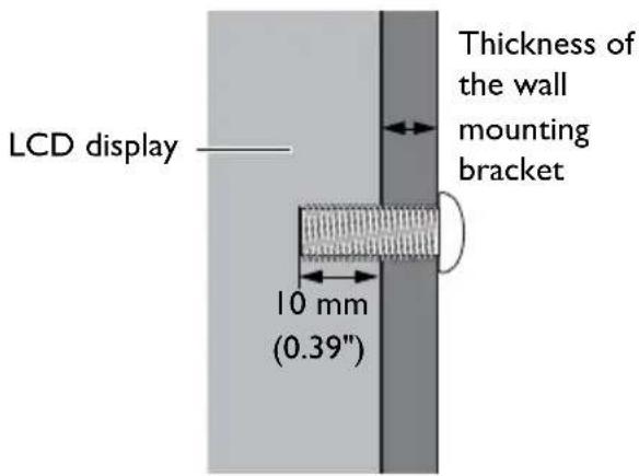 BENQ RP652H - Installing the display on a wall - 4