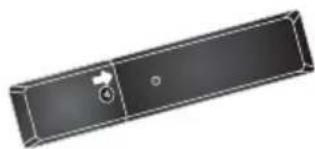 BENQ RP652H - Installing remote control batteries - 4