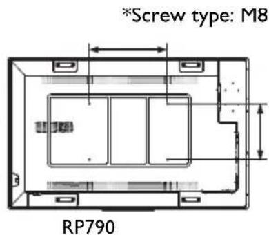 BENQ RP652H - Installing the display on a wall - 3