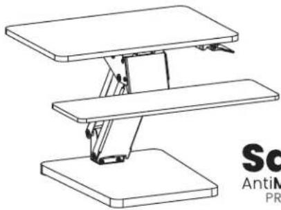 Tripp Lite WWSSDTAM - Height-Adjustable Sit-Stand Desktop Workstation with Antimicrobial Coating\* - 1