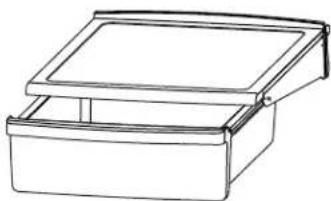 KENMORE 61269 - Para sacar y reemplazar el cajón de carnes frias: - 1