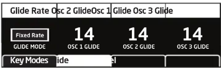 Dave Smith Pro 3 SE - To set the Glide Amount separately for each oscillator: - 1