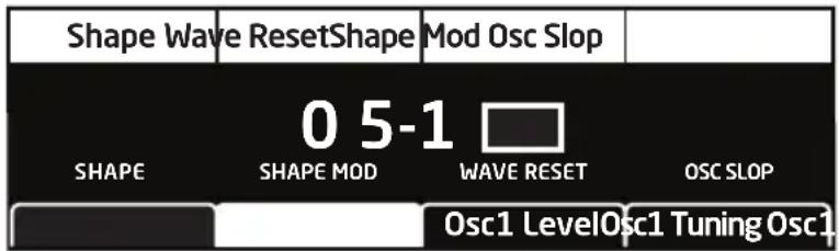 Dave Smith Pro 3 SE - Additional Oscillator Parameters (Display Menus) - 2