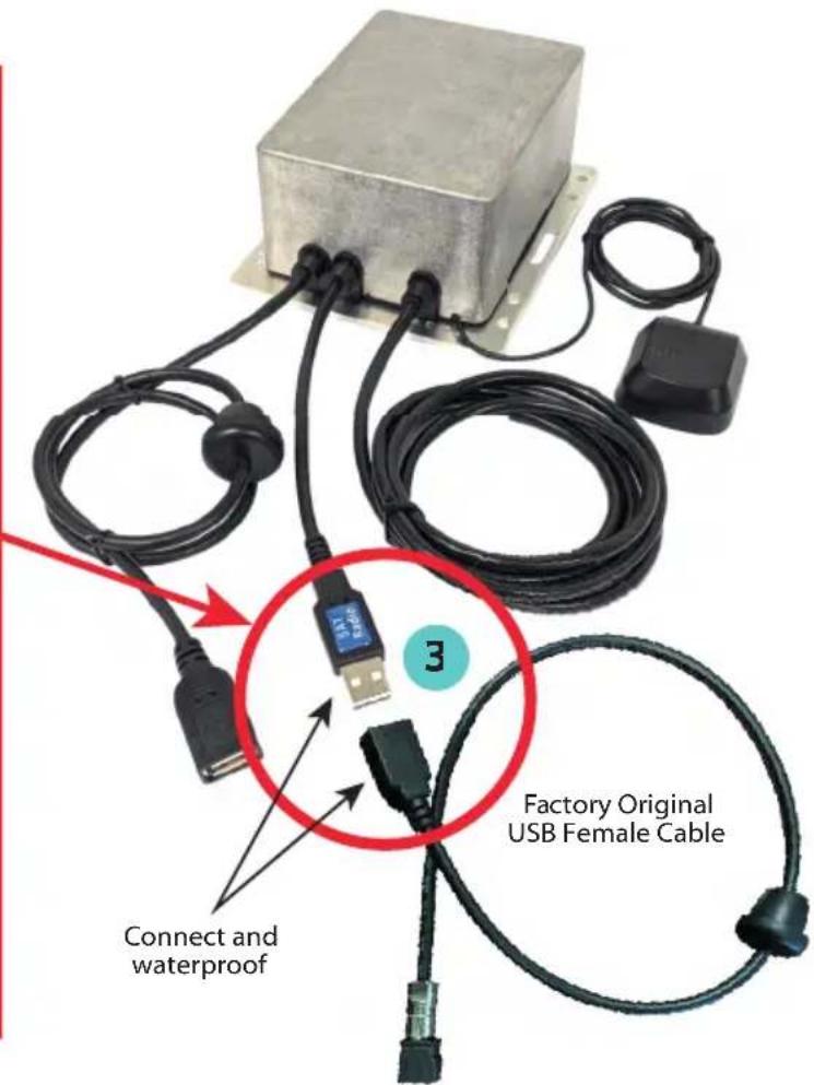 Factory Original USB Female Cable Connect and waterproof