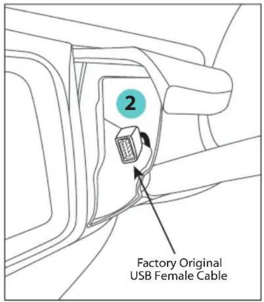 2 Factory Original USB Female Cable