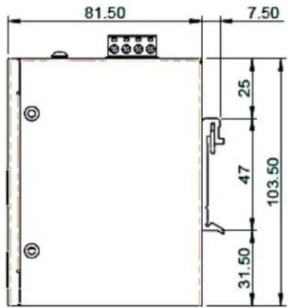 Barox PC-INJ-60W-B - Housing Dimension (mm) - 3