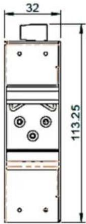 Barox PC-INJ-60W-B - Housing Dimension (mm) - 4