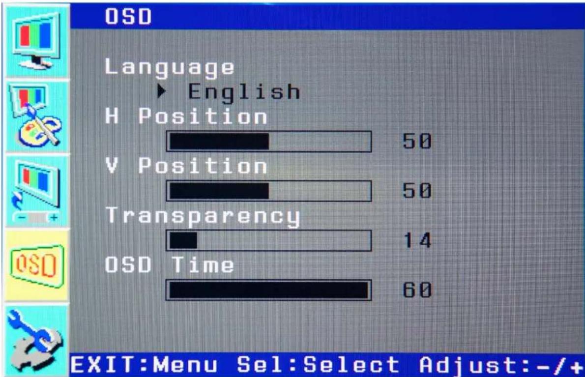MONOPRICE Select 11996 - Adjusting the OSD - 1