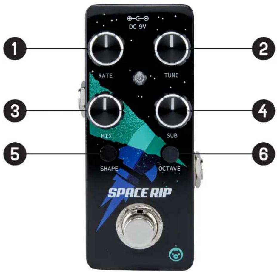 Pigtronix Space Rip Micro - EXPLANATION OF CONTROLS - 1