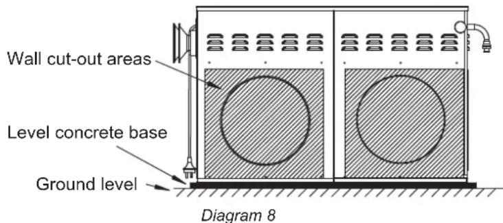Kaden KEX315 - Area to Cut Out in Wall - 1