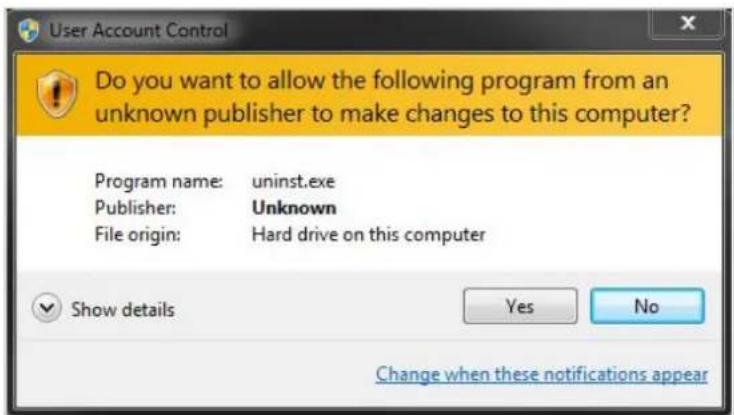 Vitek VTD-13FN - Uninstalling on Program Menu - 2