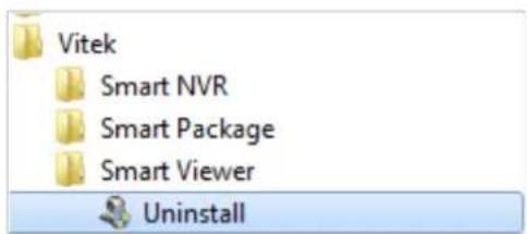 Vitek VTD-13FN - Uninstalling on Program Menu - 1