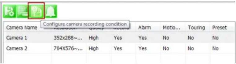 Vitek VTD-13FN - Configure Camera Recording Condition - 2