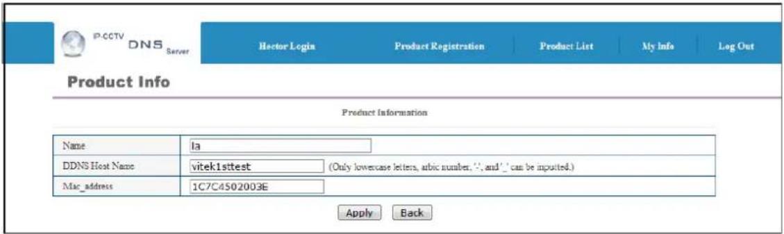 Vitek VTD-13FN - IPCCTVDNS Registration - 13