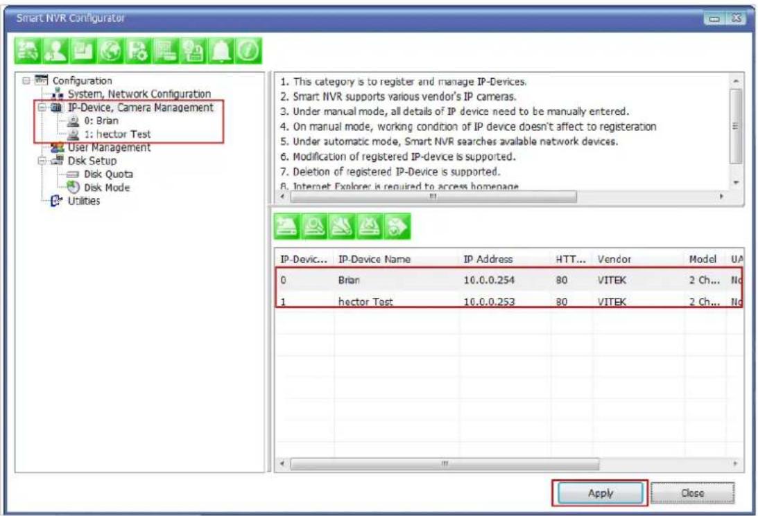 Vitek VTD-AR2D4FN - Registering IP Devices - 4