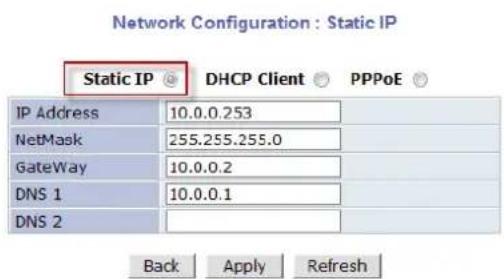 Vitek VTD-AR2D4FN - Static IP Configuration - 2
