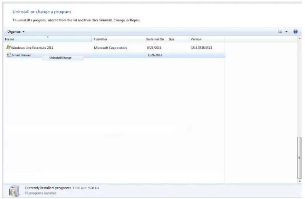 Vitek VTD-AR2D4FN - Uninstalling on Control Panel - 3
