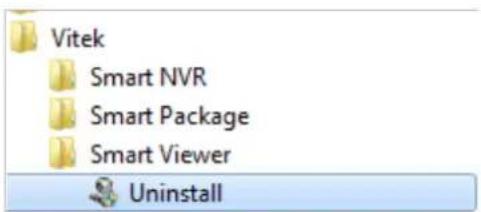 Vitek VTD-MV20VR210NP - Uninstalling with Program Menu - 1