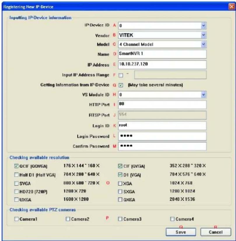 Vitek VTD-MV20VR210NP - IP-Device Registration (Manual) - 6