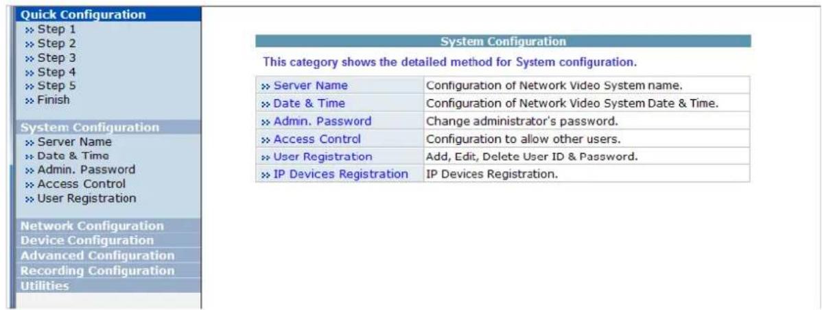Vitek VTD-MV20VR210NP - System Configuration Menu - 1