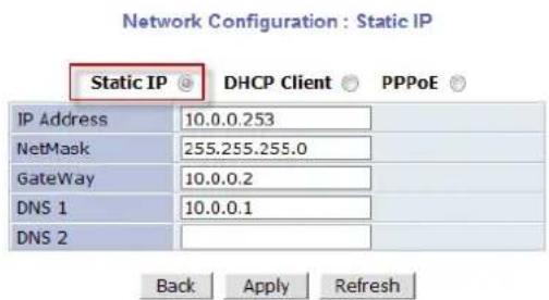 Vitek VT-IPSN16M - Static IP Configuration - 2