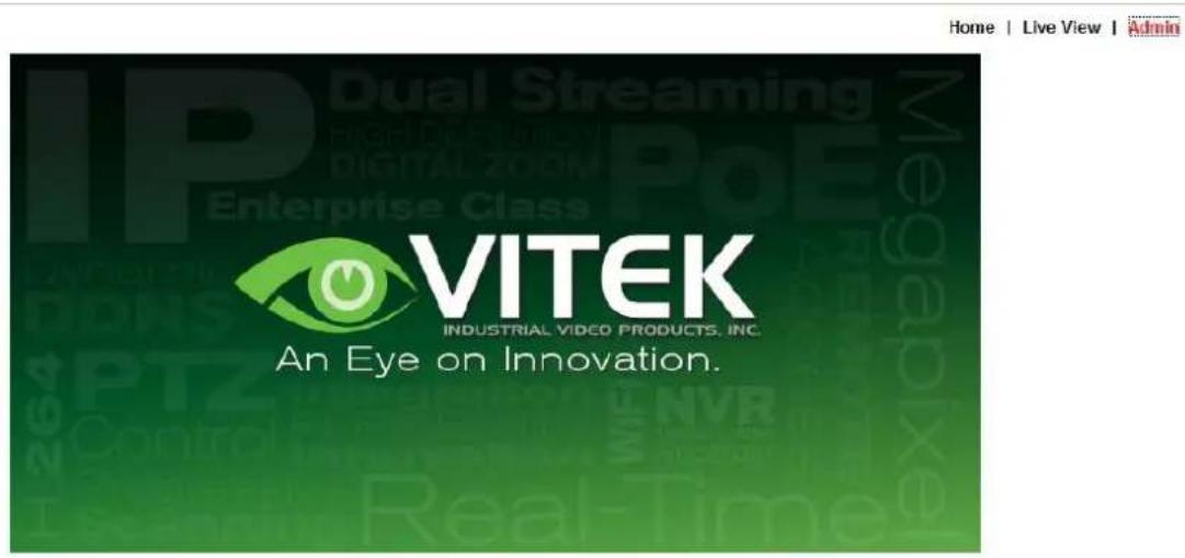Vitek VT-IPSN16M - ENVI Admin Menu - 1