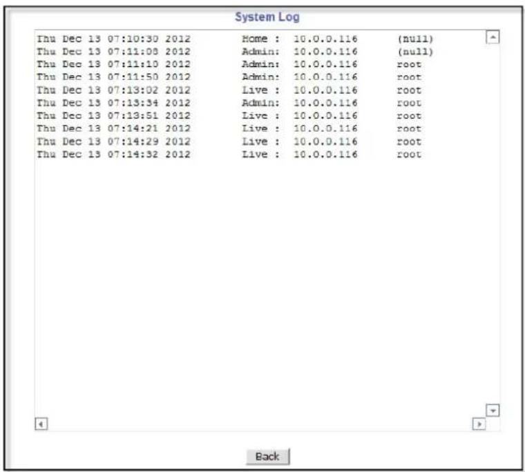 Vitek VT-IPSN16M - System Log - 1
