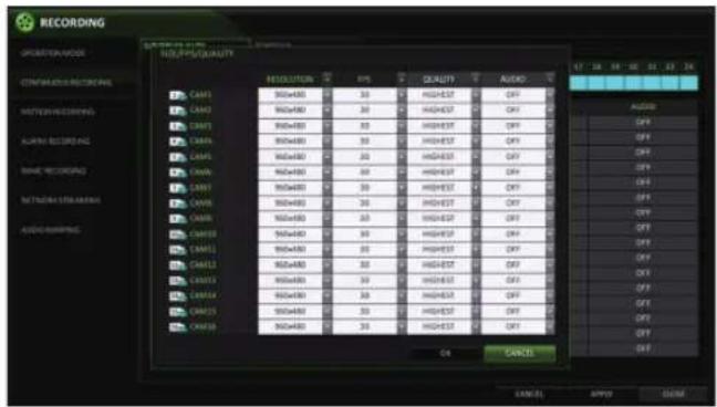 Vitek VT-SHE908A - Size/FPS/Quality Setting - 2