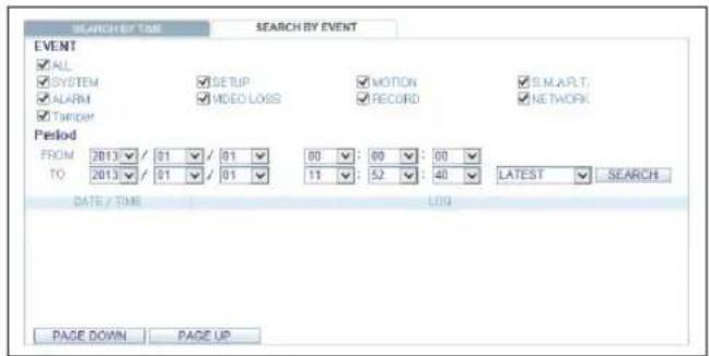 Vitek VT-SHE908A - Search by event - 1