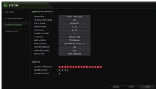 Vitek VT-SHE908A - System Information - 1