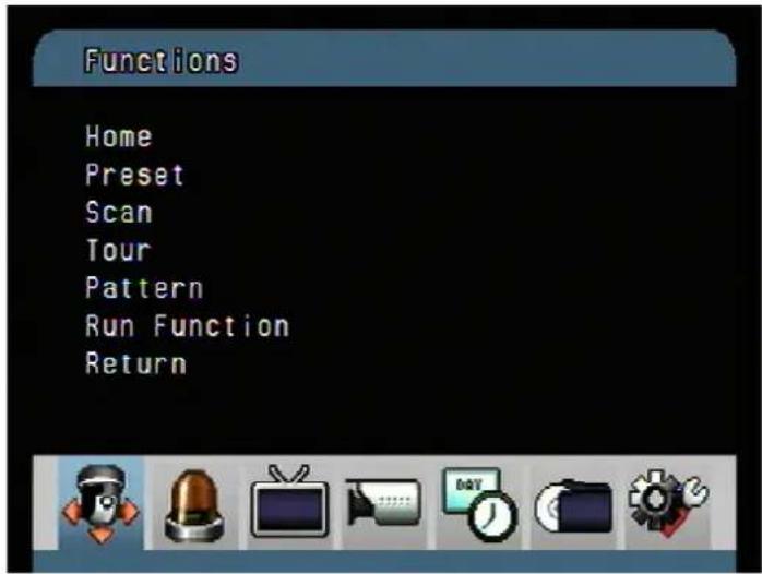 Vitek VT-PTZ18W - FUNCTIONS (MENU =>Functions) - 1
